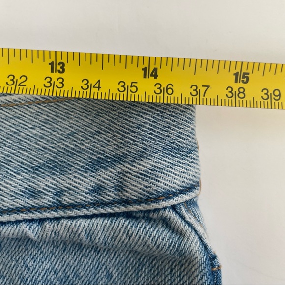 Frank & Oak Denim Jean Skirt Midi Maxi Size Medium With Slit Cotton - Picture 13 of 15